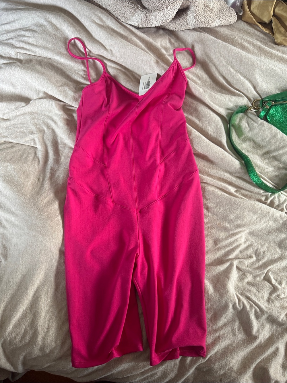 Live the process pink jumpsuit size medium NWT